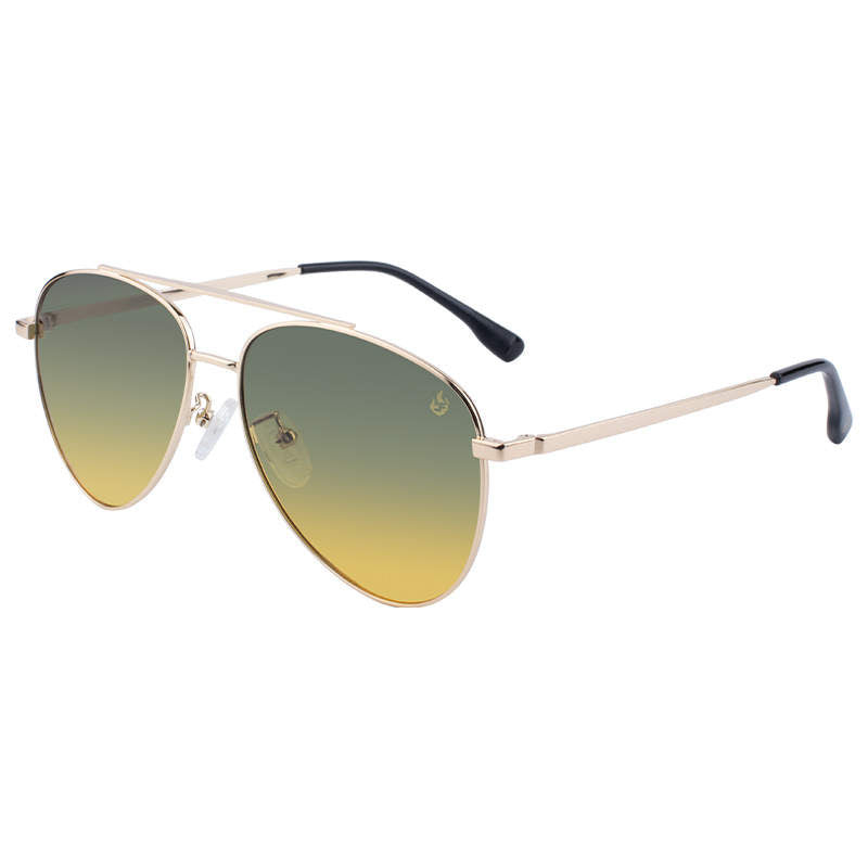 American Bonfire Co. Old School Lane Frost Polarized Aviator Sunglasses Gold American Bonfire Co. Old School Lane Frost Polarized Aviator  main image 3