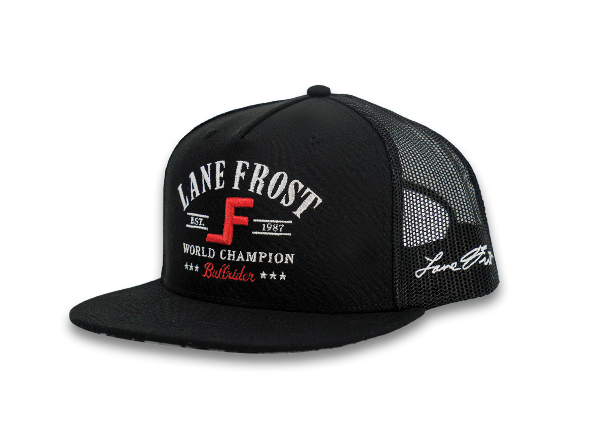 Casquette camionneur Lane Frost aztèque sud-ouest logo F billet plat Casquette camionneur Lane Frost aztèque sud-ouest logo F billet plat