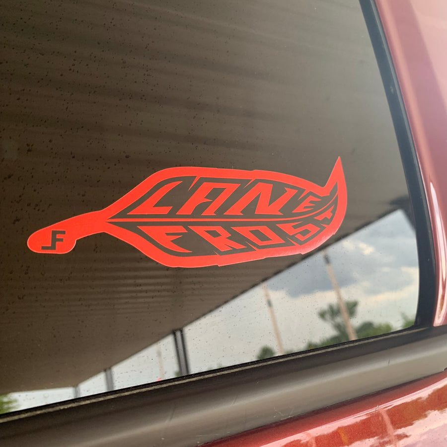 Feather Sticker-Red