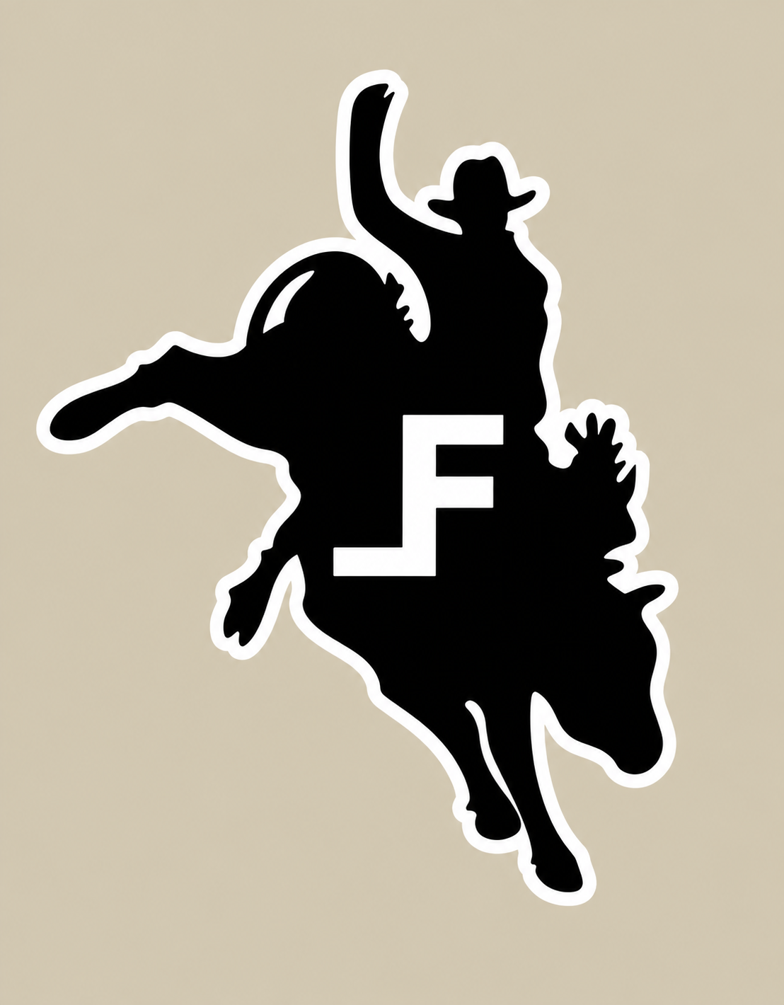 Up Shot Sticker White