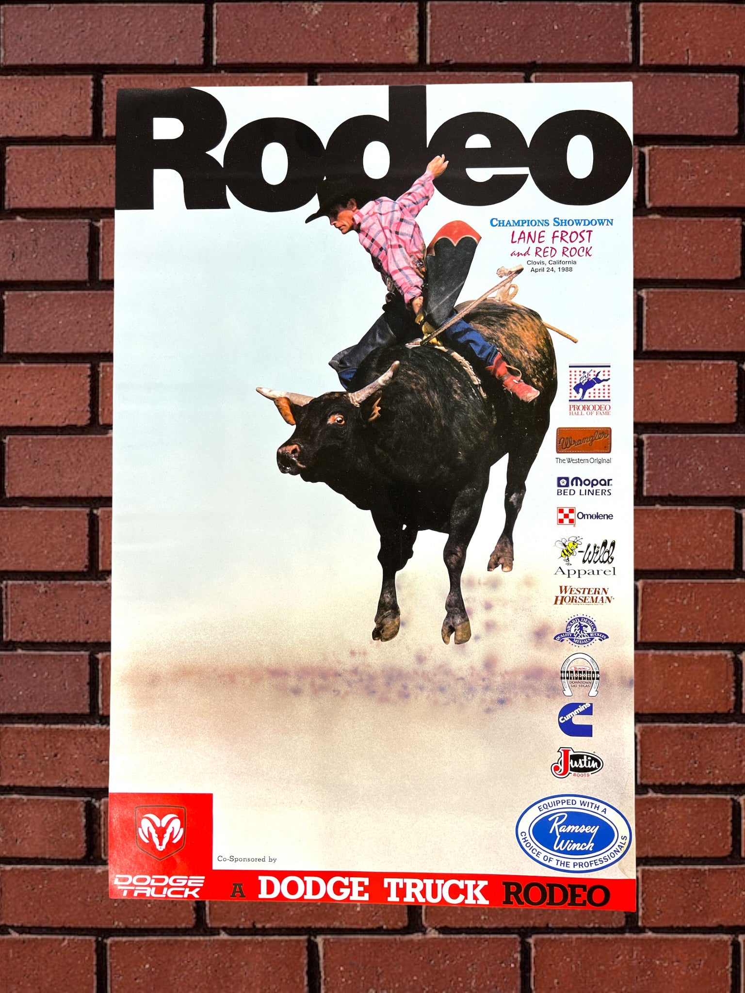 Lane Frost Vs Red Rock Poster