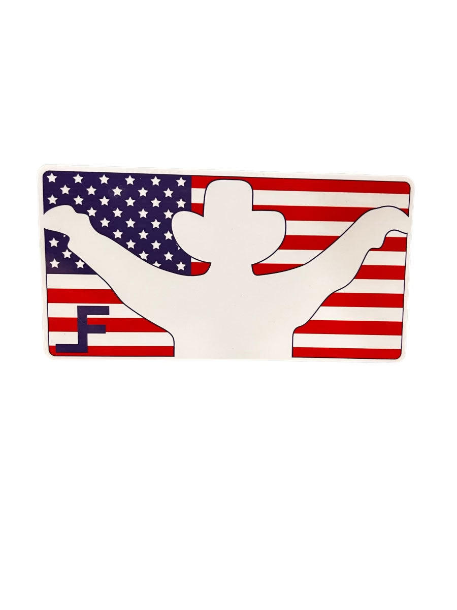 Cowboy Flag Sticker
