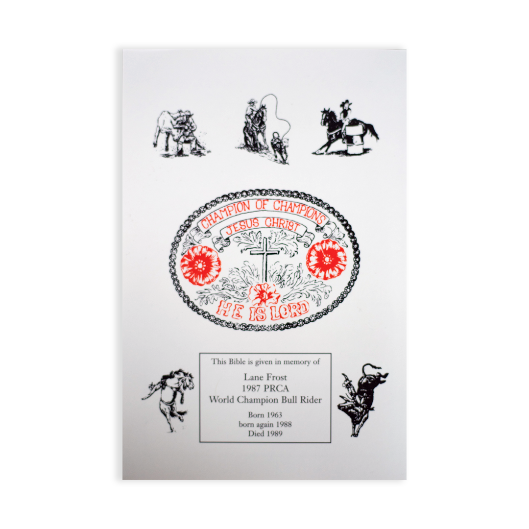 Lane Frost Cowboy Bible-Case