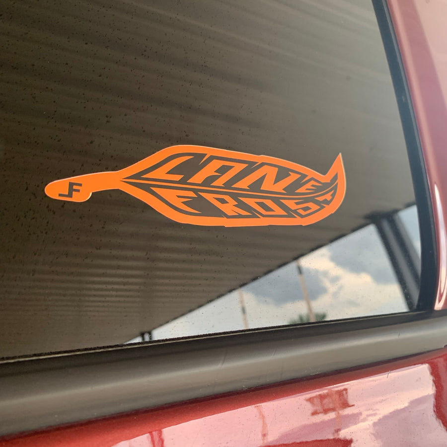 Feather Sticker-Orange