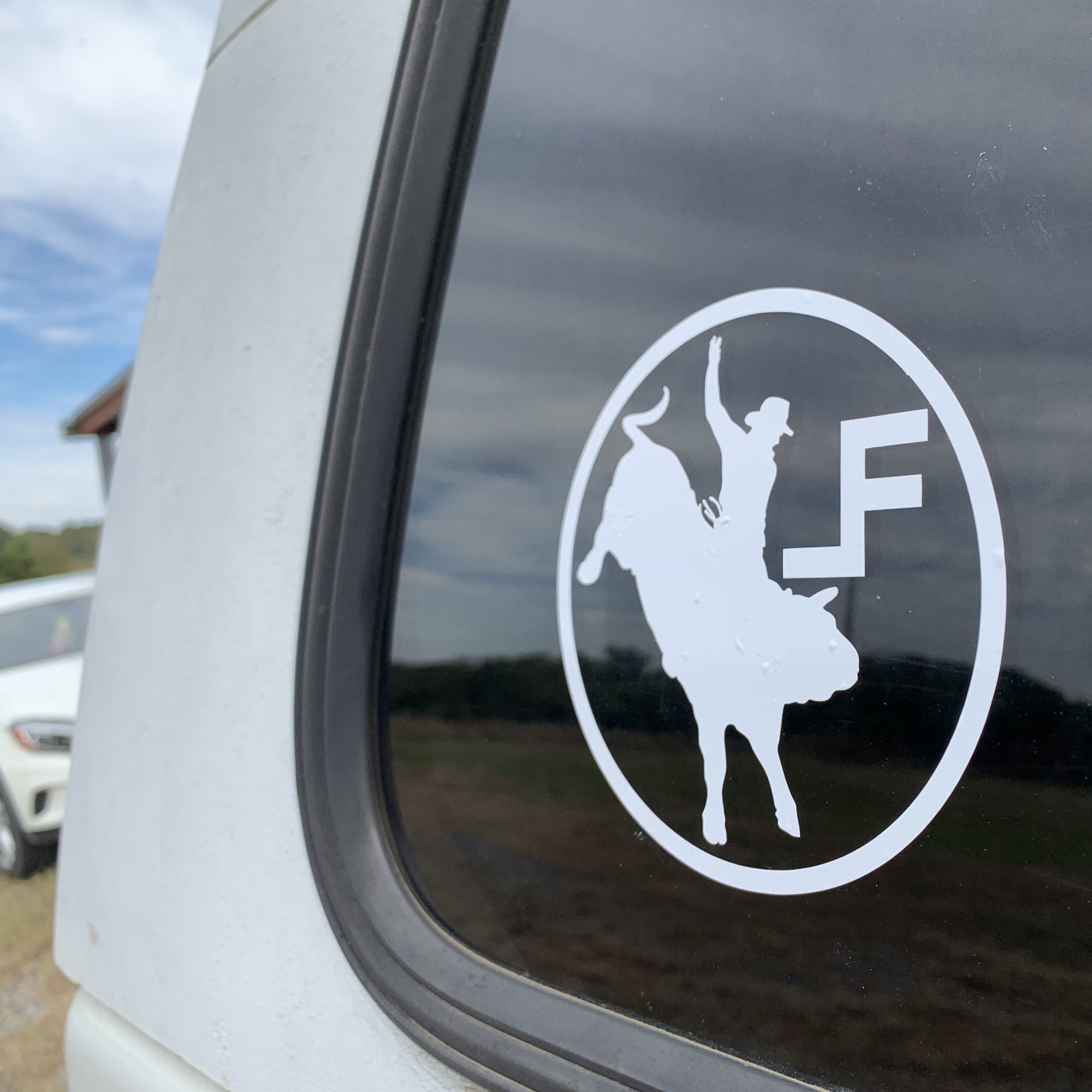 Buck-Out Sticker-White